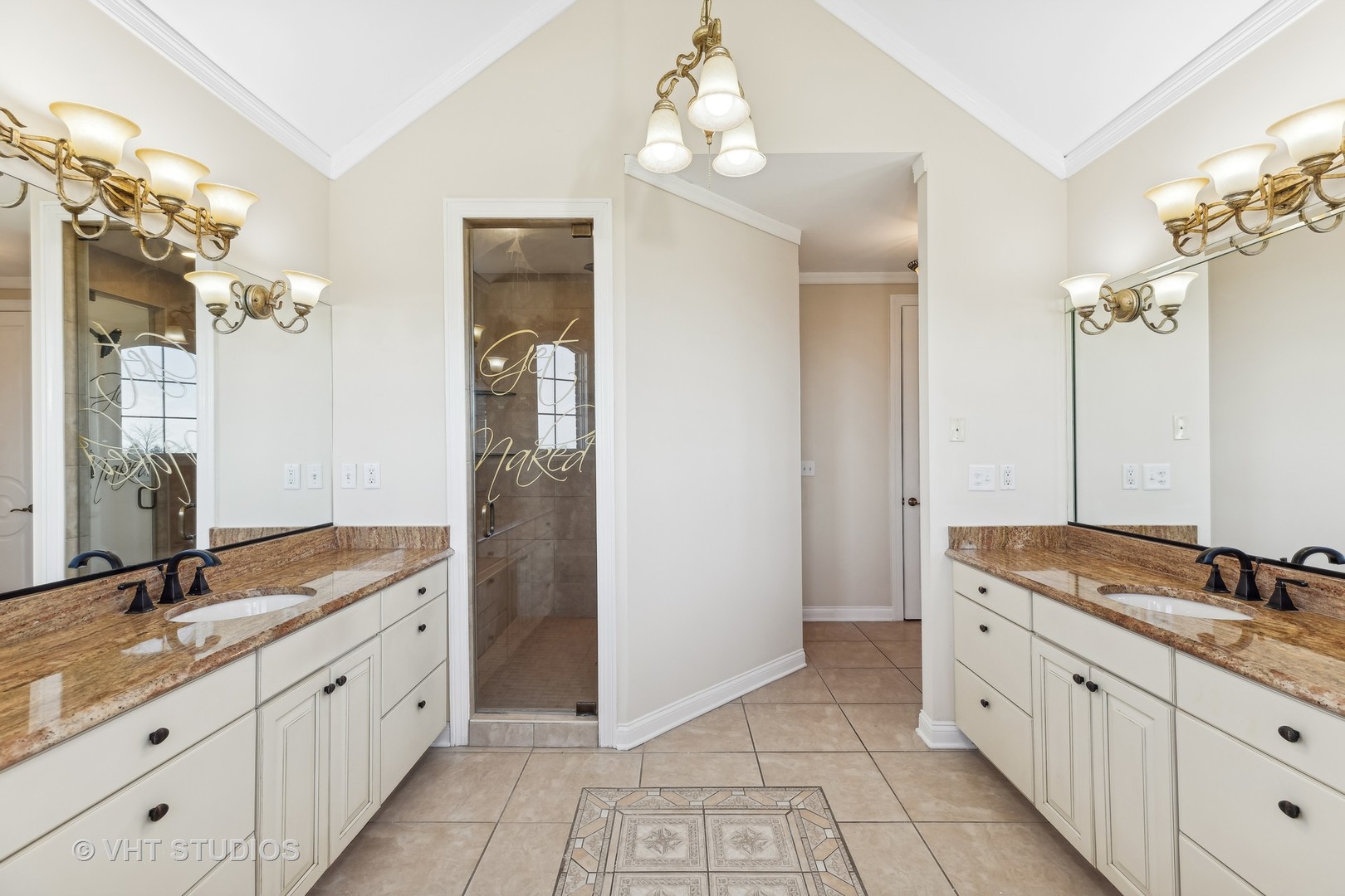 26711 South Anna Lane Monee, IL 60449 - Photo 27 of 43 a spacious en suite bathroom with double sink and a mirror