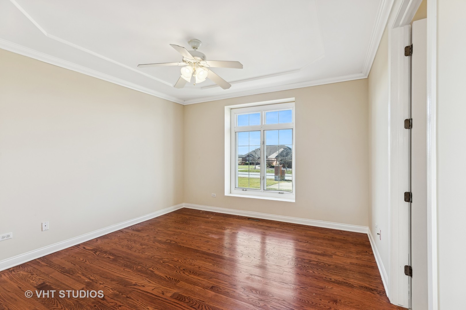 26711 South Anna Lane Monee, IL 60449 - Photo 34 of 43 a view of an empty room with wooden floor and a window