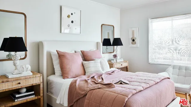 a view of dining room with a table and chairs