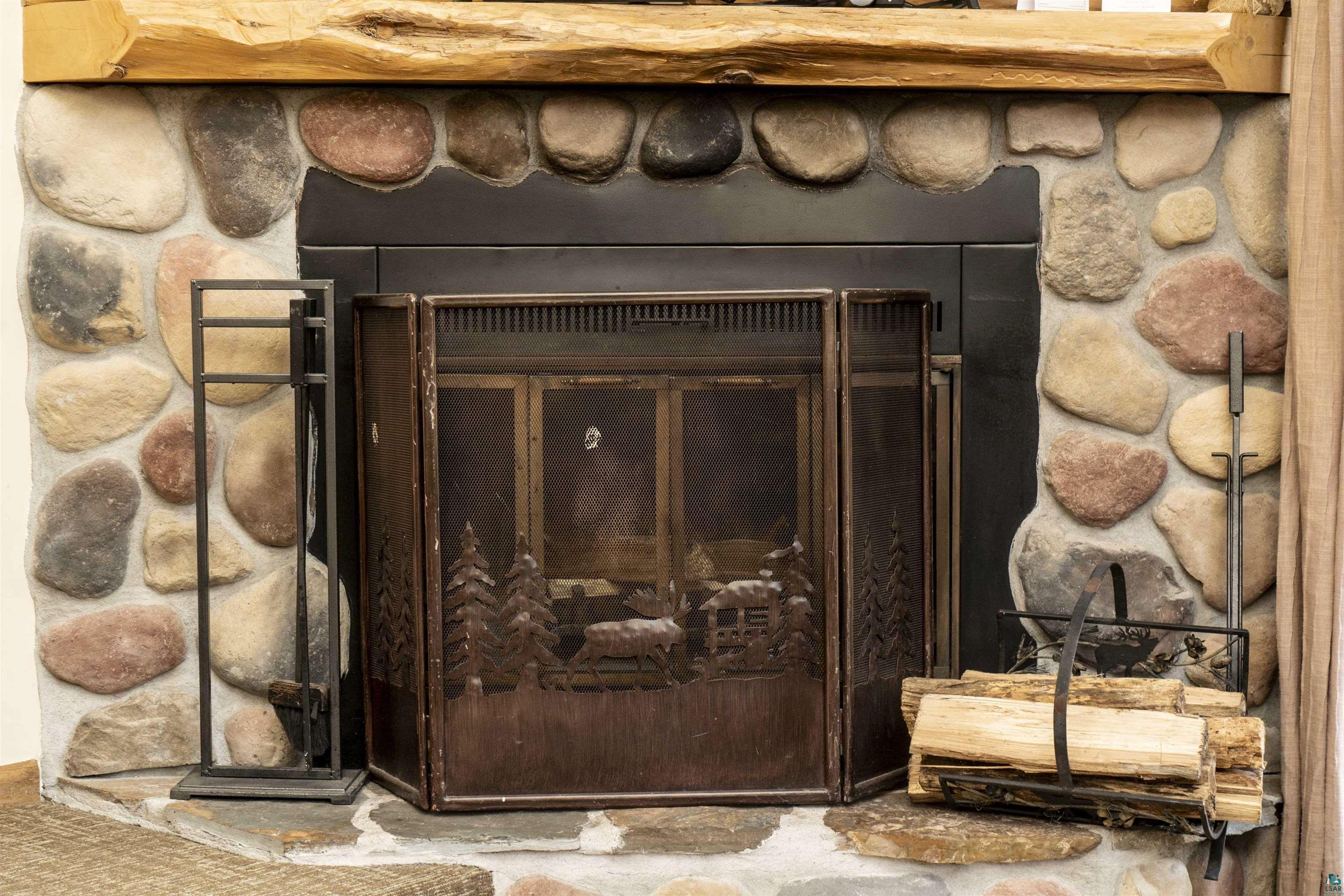111 Bridge Run Lane, Unit 111 Lutsen, MN 55612 - Photo 10 of 48 Detailed view of a glass covered fireplace