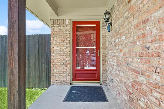 a view of front door of a house