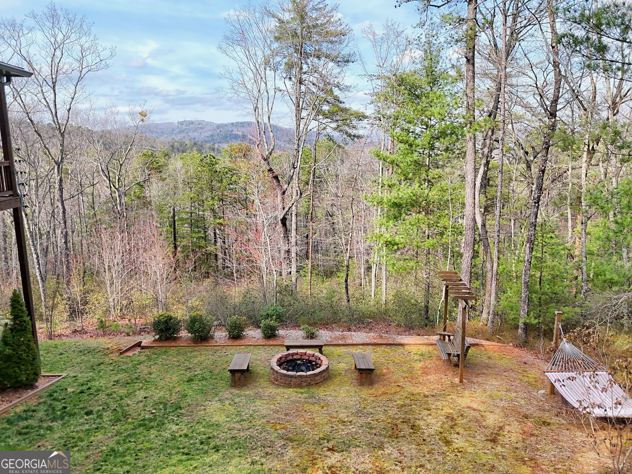 421 Hickory Nut Mountain Road Tallulah Falls, GA 30573 - Photo 102 of 117 a view of a backyard with plants and trees