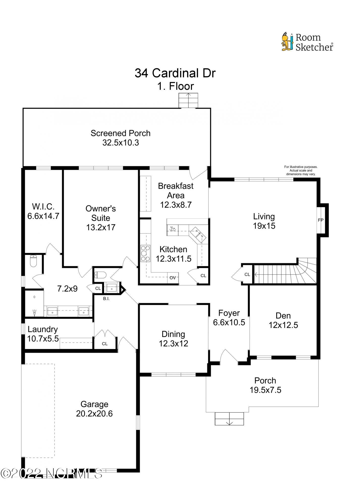 34 Cardinal Drive Whispering Pines, NC 28327 - Photo 72 of 73 Floorplan letterhead - 34 Cardinal Dr -