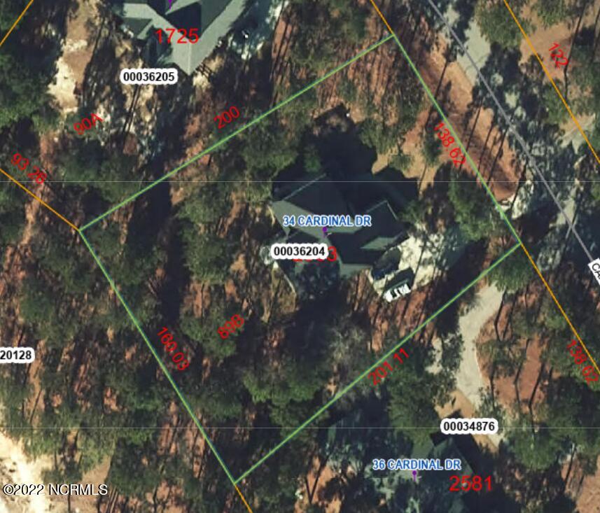 34 Cardinal Drive Whispering Pines, NC 28327 - Photo 71 of 73 34 Cardinal Drive GIS Photography