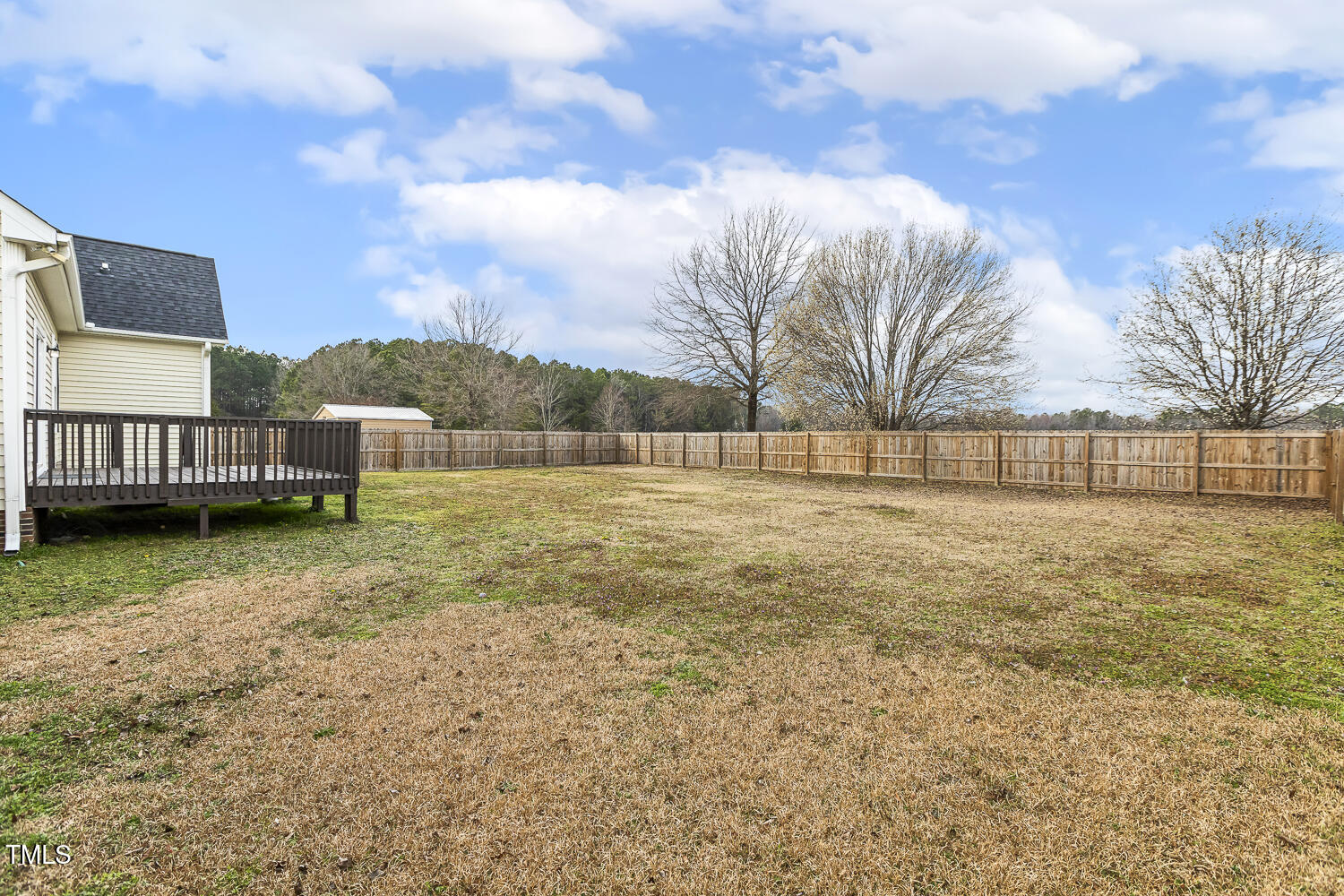 124 D'Ango Circle Angier, NC 27501 - Photo 8 of 42 a view of backyard with green space