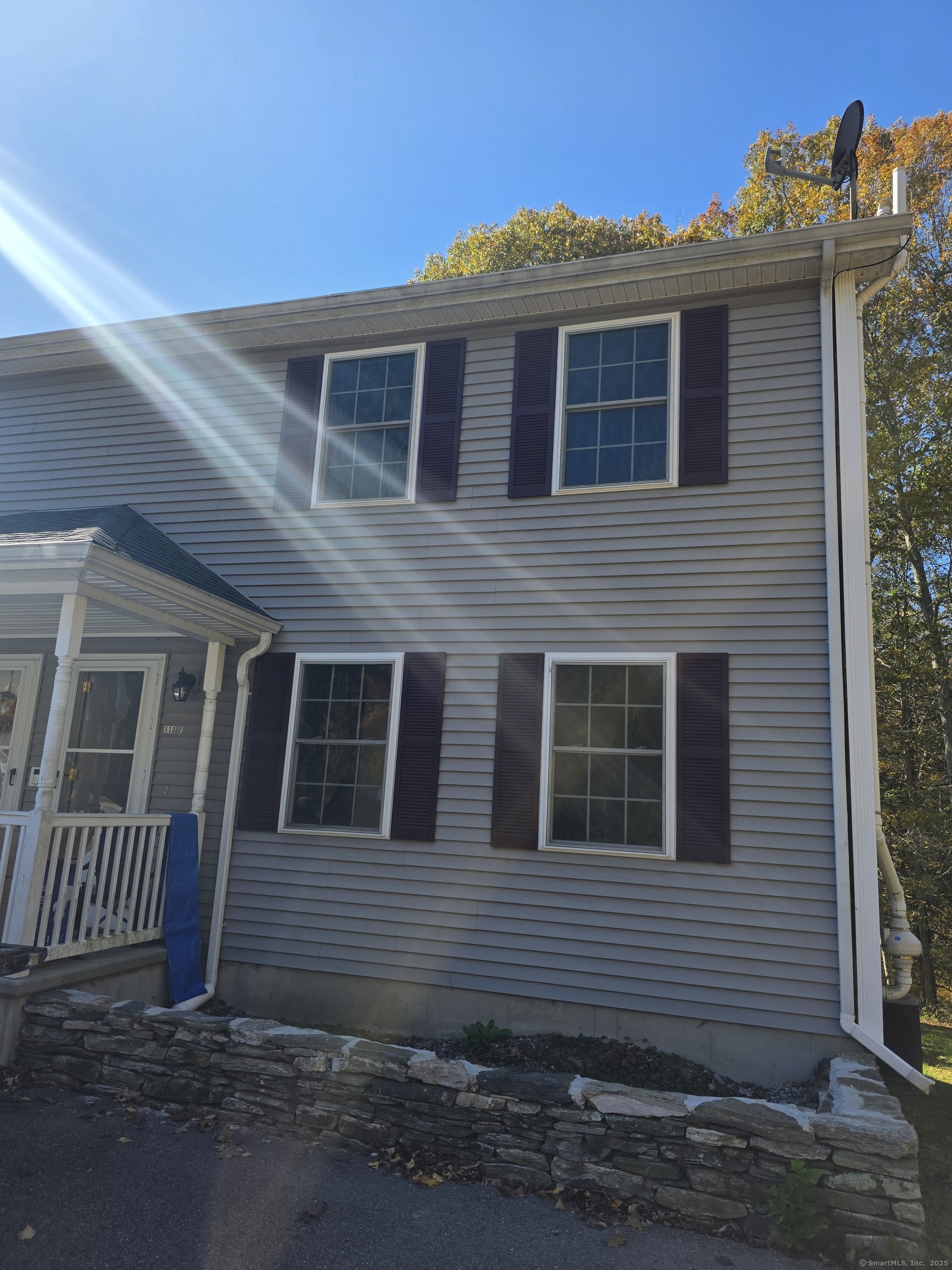 a front view of a house