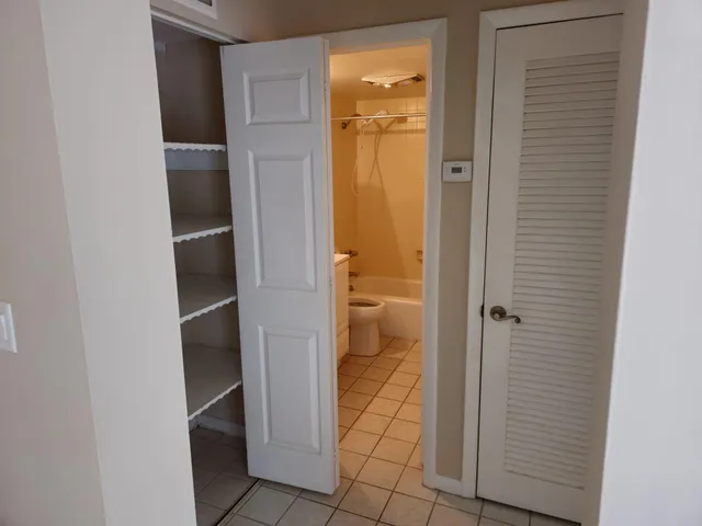 a view of closet area