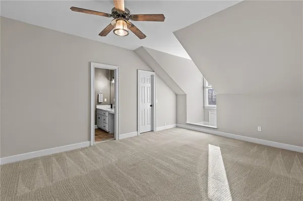 a view of a room with an empty space