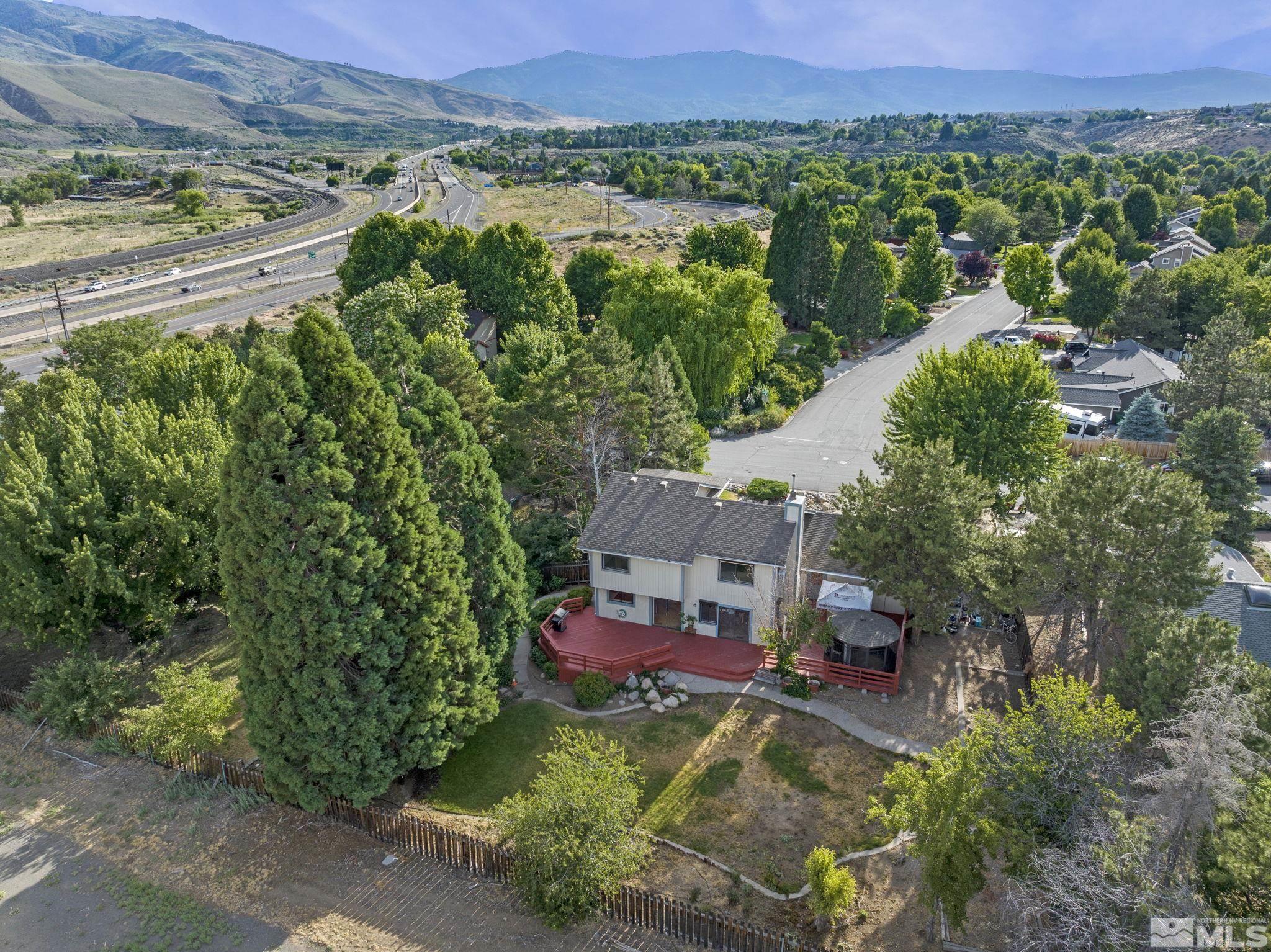 95 Cliff View Drive Reno, NV 89523 - Photo 37 of 39 an aerial view of a house with a yard