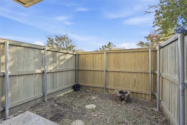 a backyard of a house
