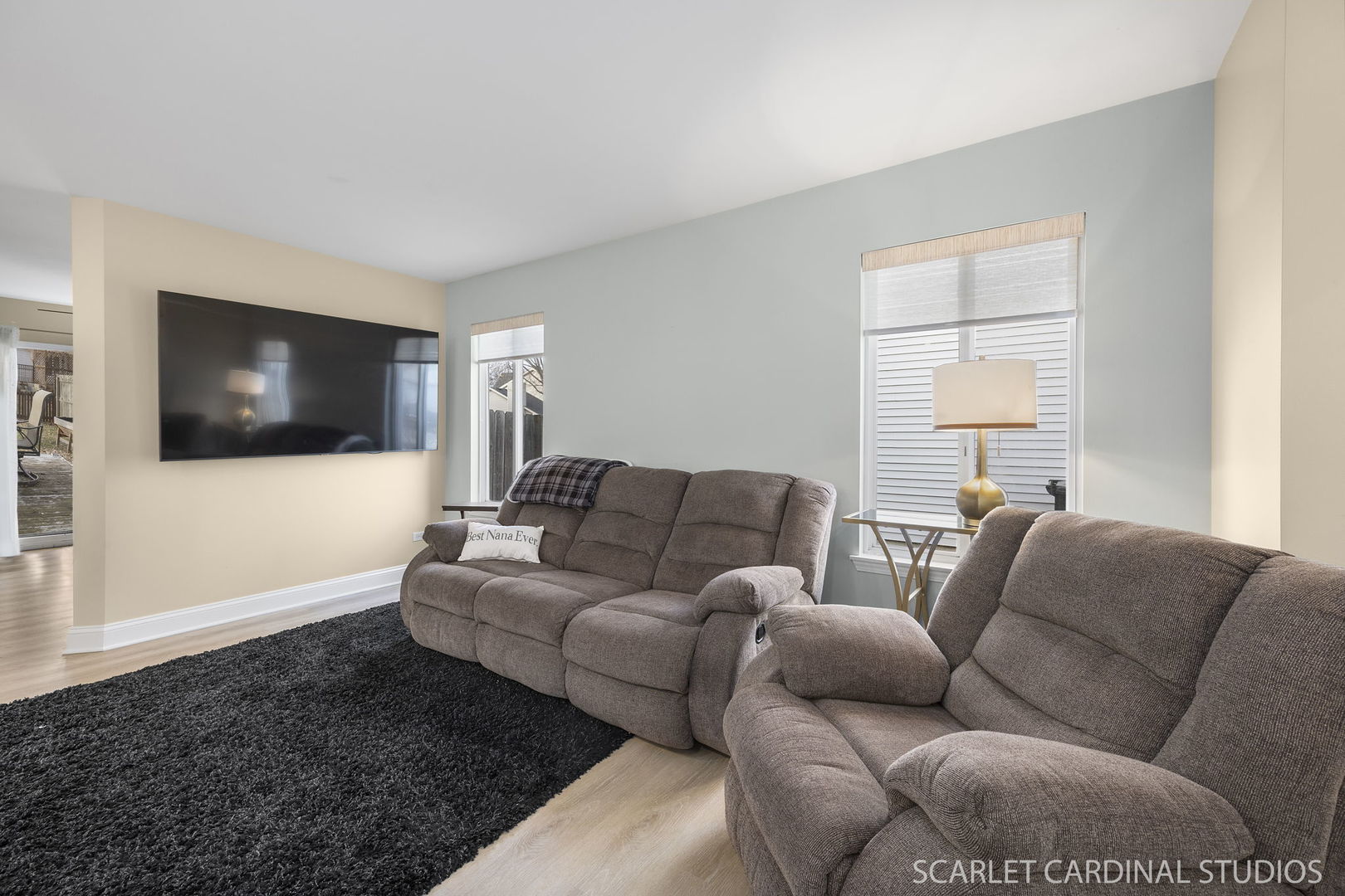 2828 Bluewater Circle Naperville, IL 60564 - Photo 8 of 17 a living room with furniture and a flat screen tv