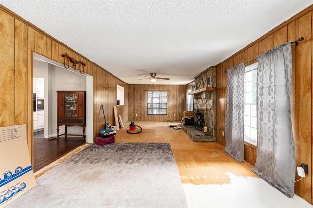 a view of porch with seating space