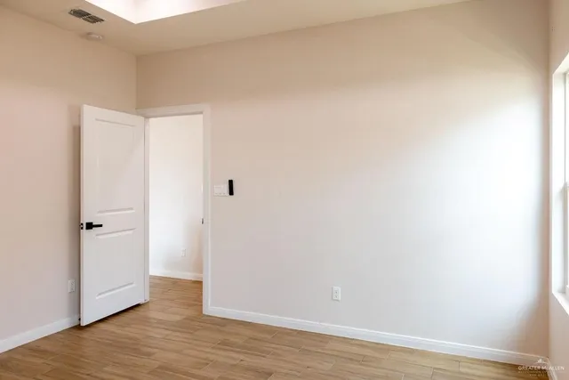 a view of an empty room