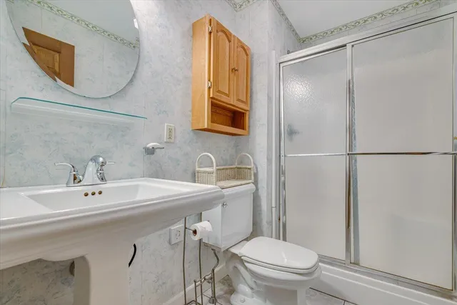 a view of a lake with a lake in the background