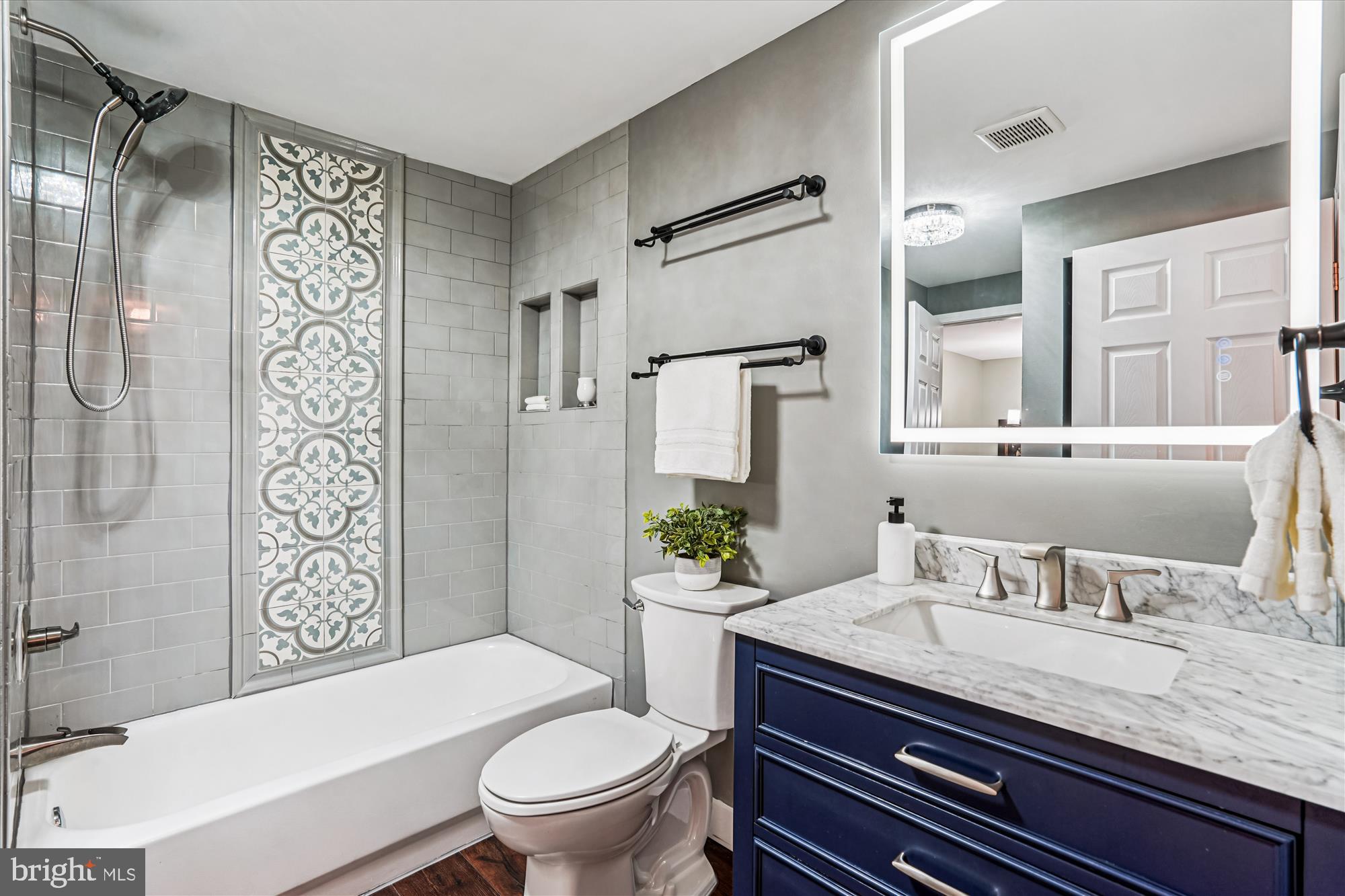 11708 Mossy Creek Lane Reston, VA 20191 - Photo 32 of 50 Custom Tile and vanity