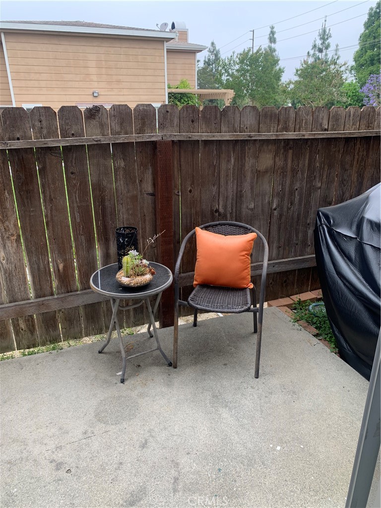 600 West Lambert Road, Unit 44 La Habra, CA 90631 - Photo 10 of 10 a backyard of a house with barbeque oven table and chairs