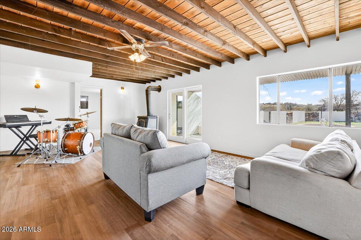 13505 East Rindone Lane Cornville, AZ 86325 - Photo 50 of 73 a living room with furniture and a wooden floor