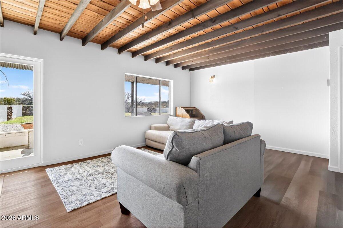 13505 East Rindone Lane Cornville, AZ 86325 - Photo 51 of 73 a living room with furniture and a wooden floor