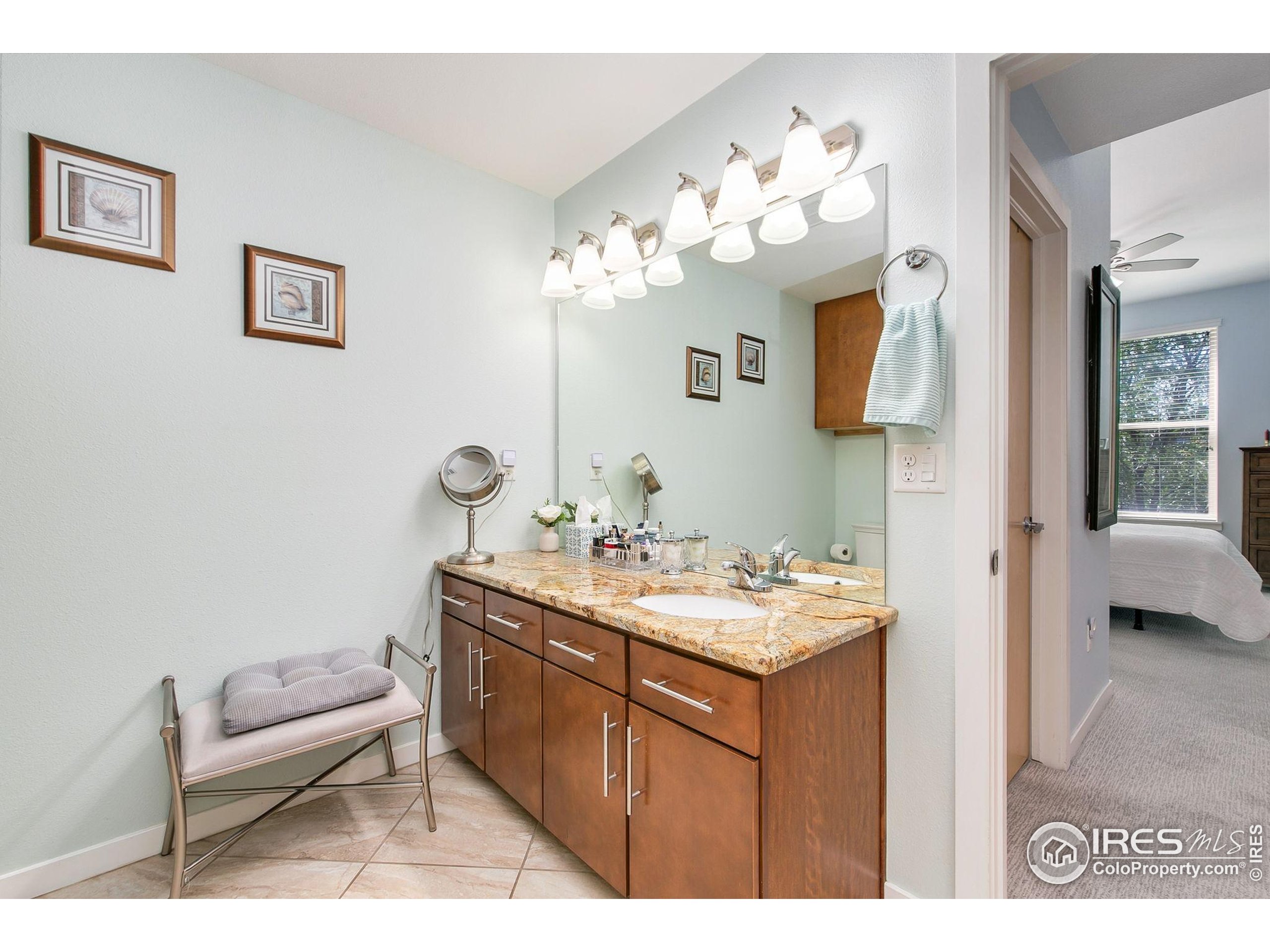 204 Maple Street, Unit 207 Fort Collins, CO 80521 - Photo 20 of 21 a bathroom with a sink a mirror and a toilet