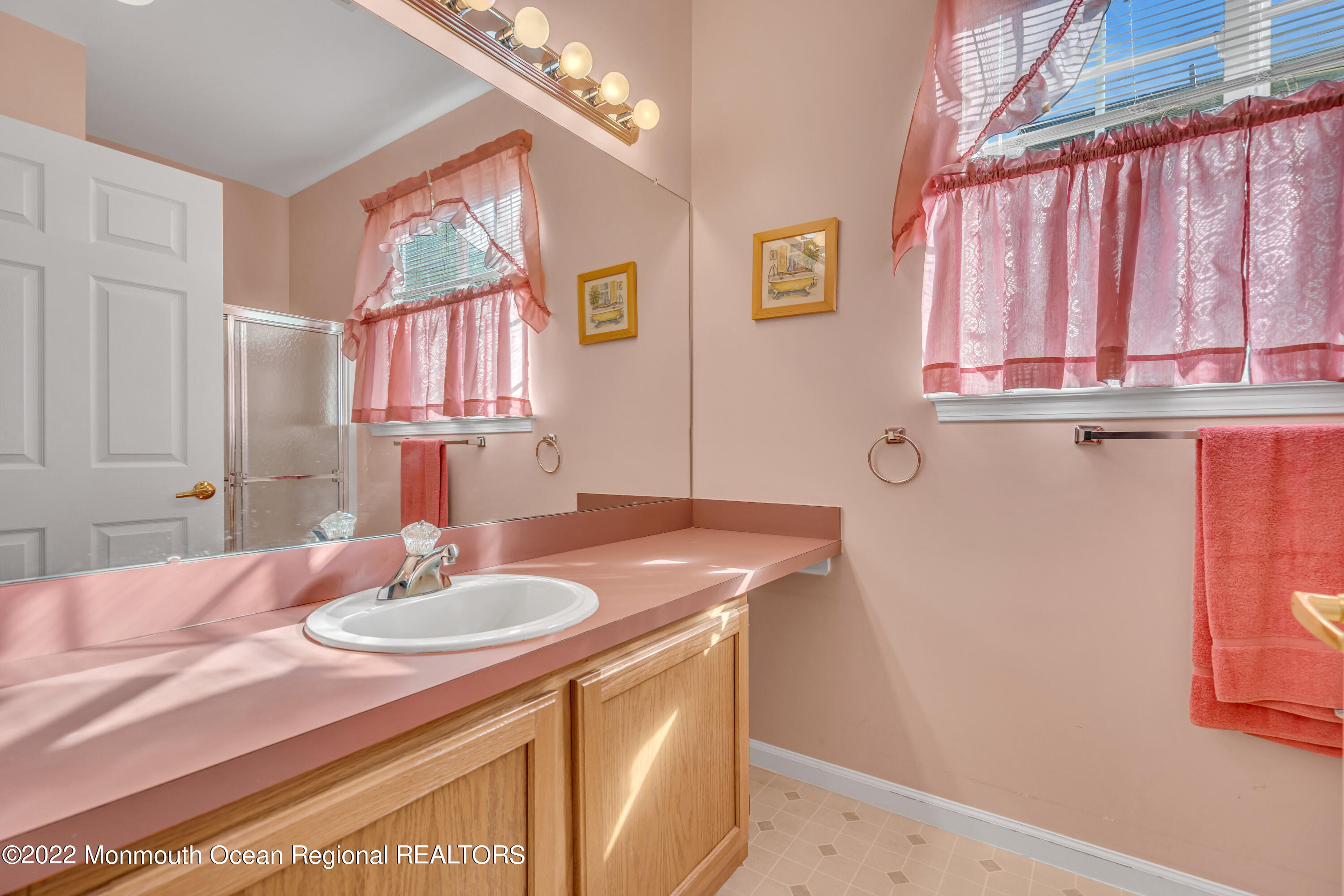 59 Quail Road Barnegat, NJ 08005 - Photo 21 of 30 a bathroom with a sink and a mirror