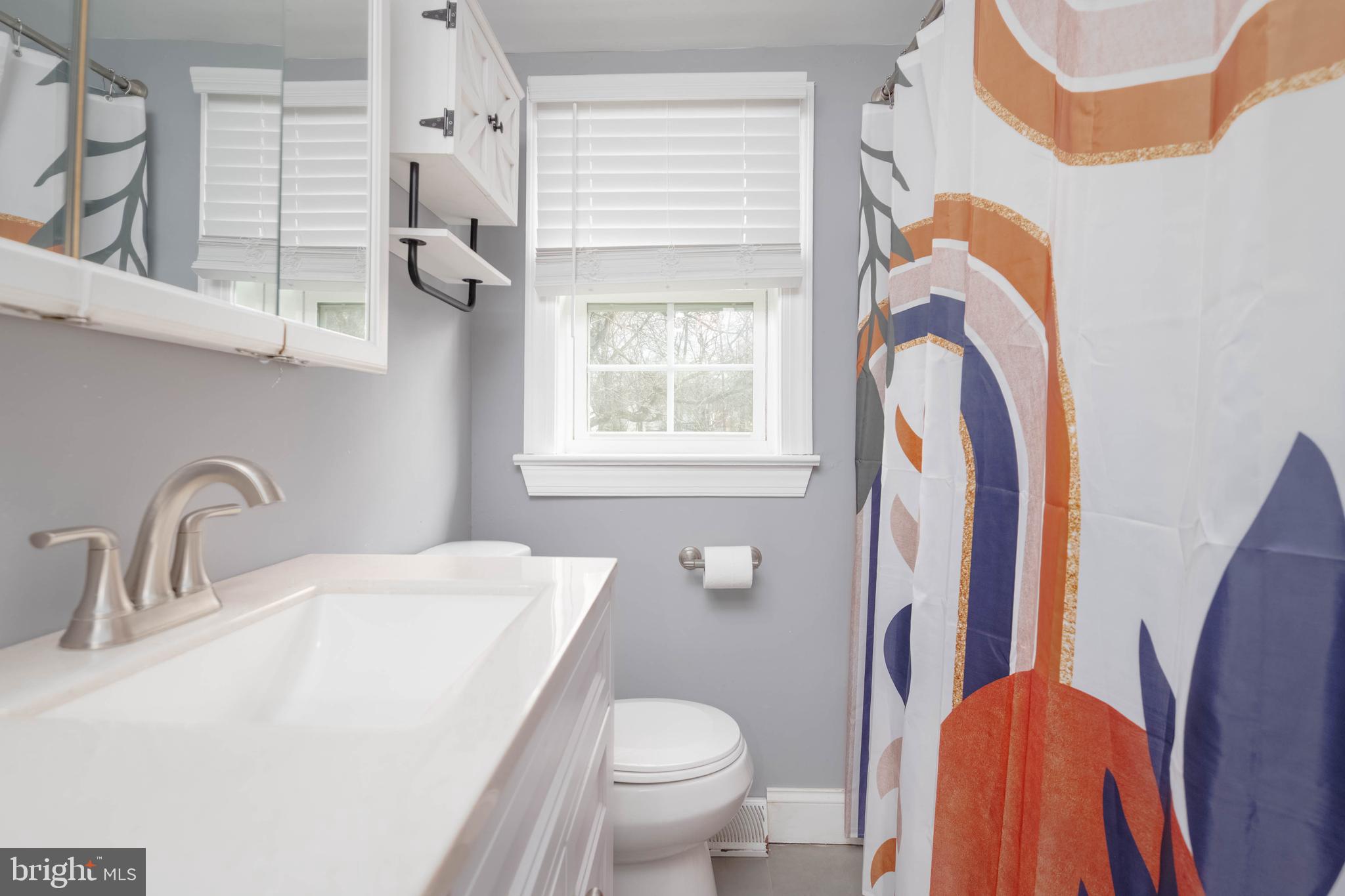 438 Chestnut Street Aberdeen, MD 21001 - Photo 10 of 28 a bathroom with a sink a toilet and a window