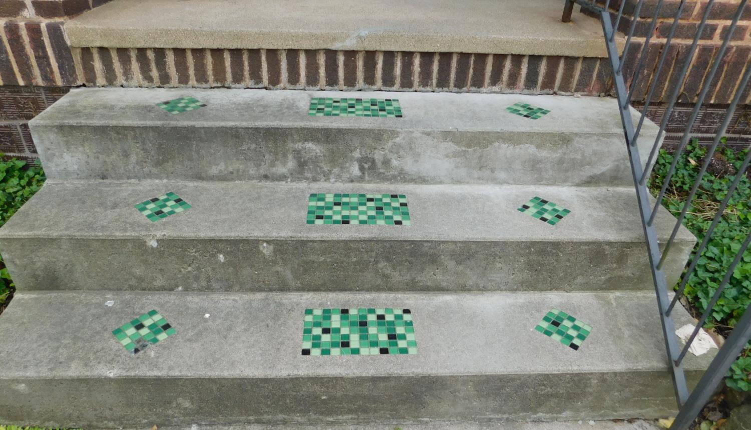 322 East 2nd Street Madison, IN 47250 - Photo 16 of 54 FRONT STEPS TO PORCH W/INLAID TILE