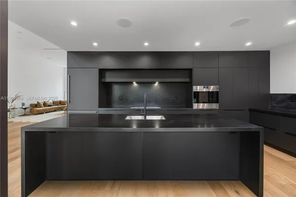 a view of a counter top space in a room