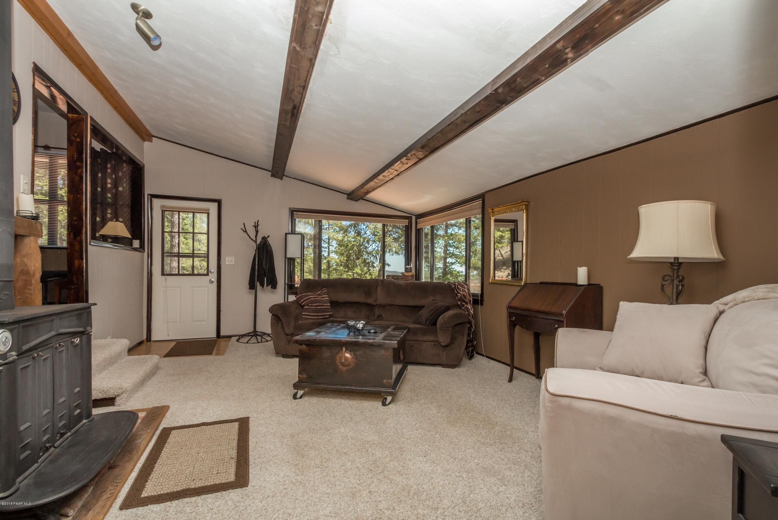 3744 East Sheldon Road Prescott, AZ 86303 - Photo 4 of 25 Family Room w/Beamed Ceiling