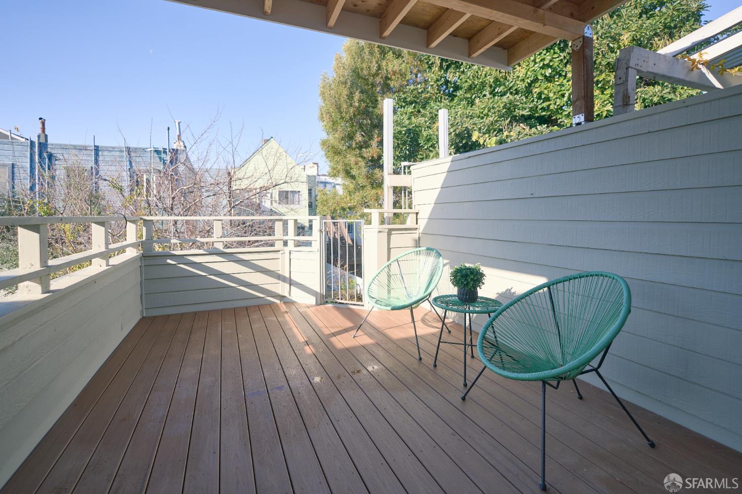 1270 South Van Ness Avenue, Unit A San Francisco, CA 94110 - Photo 28 of 28 a view of balcony with furniture