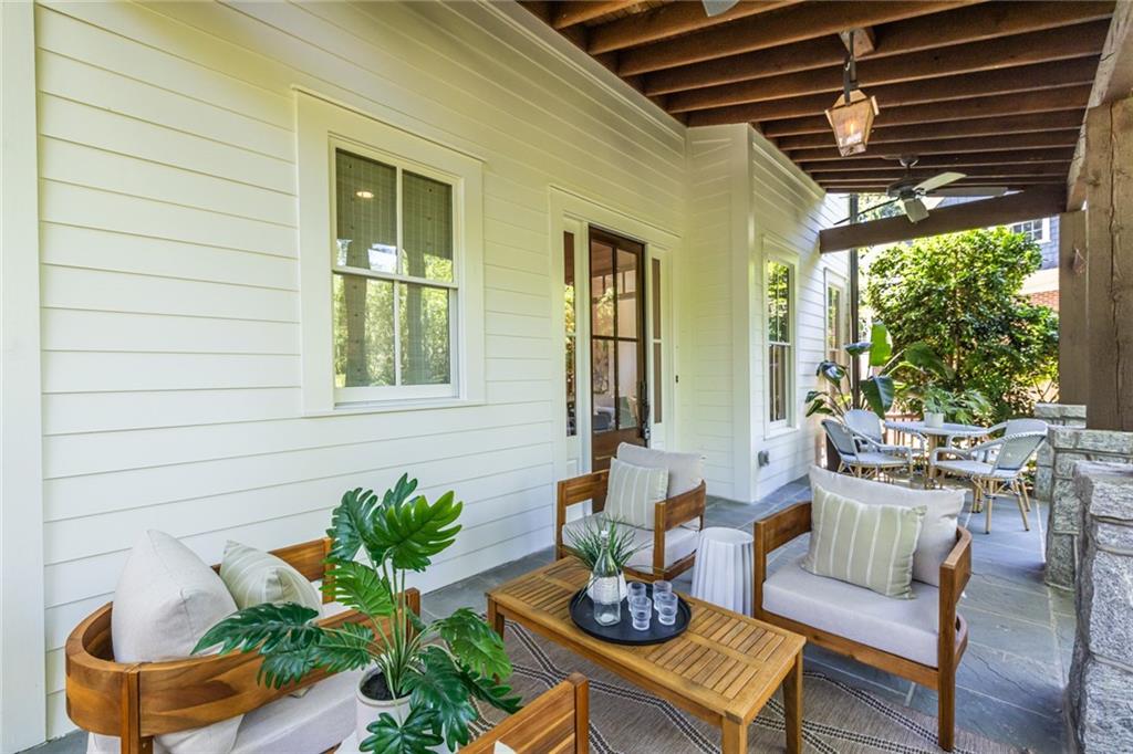 538 Ansley Street Decatur, GA 30030 - Photo 5 of 73 a outdoor living space with furniture and a potted plant