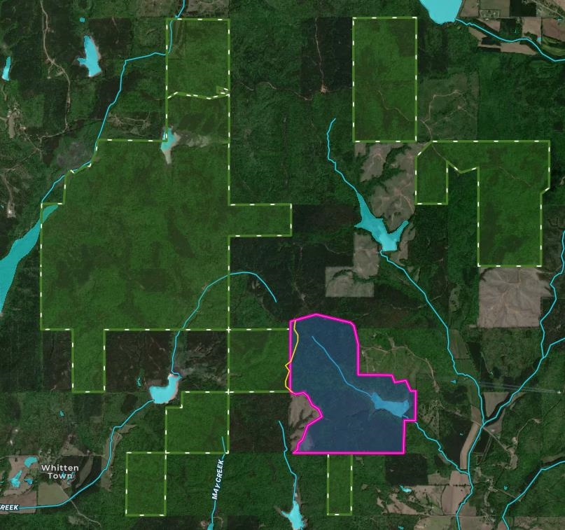 an aerial view of a residential houses