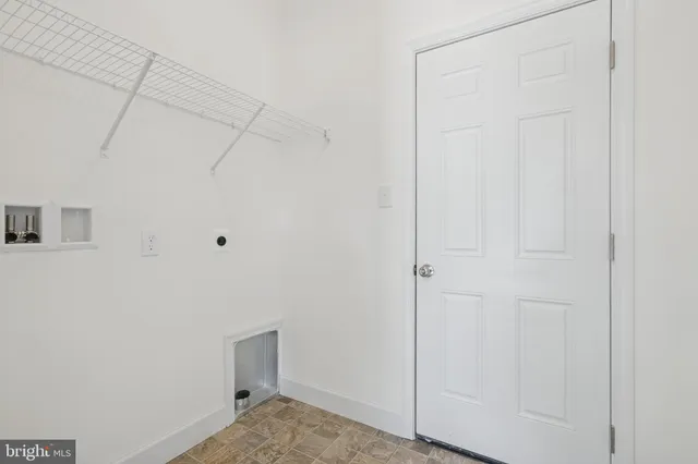 a view of storage and utility room with closet