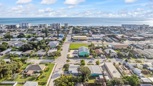 an aerial view of a city