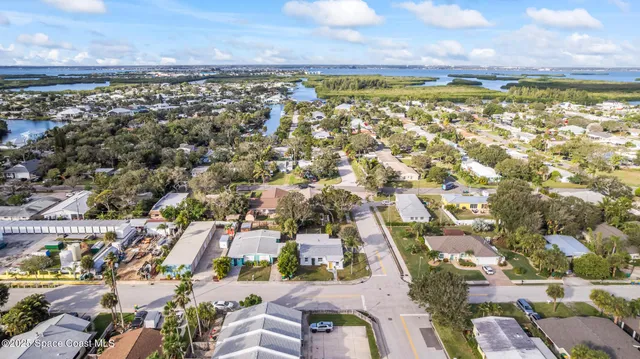 an aerial view of a city