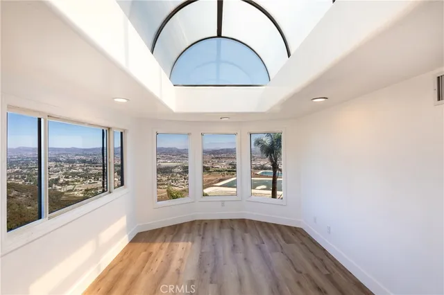 a view of a patio with swimming pool and porch
