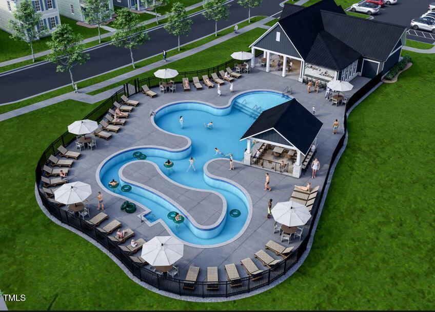 5833 Conly Drive, Unit 24 Raleigh, NC 27603 - Photo 4 of 21 Pool and Cabana 2 Render