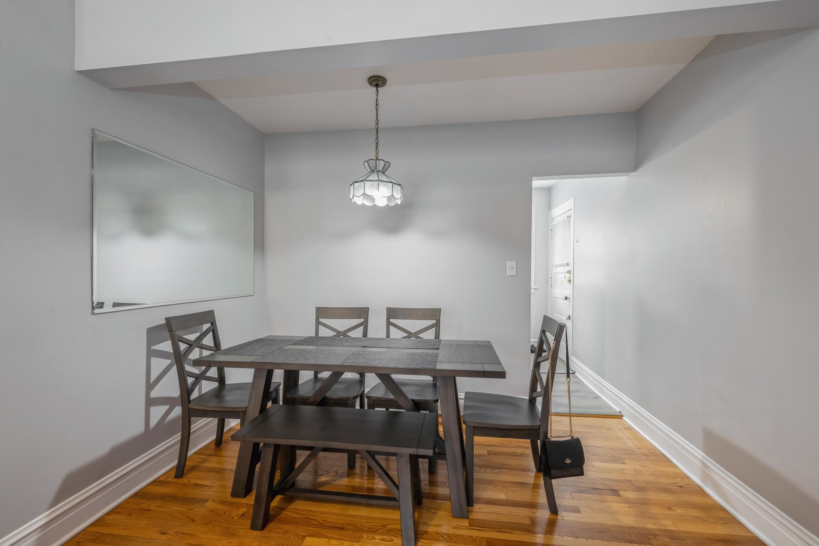 110 Lincoln Avenue, Unit 2B Riverside, IL 60546 - Photo 5 of 11 a view of a dining room with furniture and wooden floor