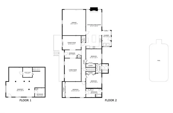 a view of a room with wooden floor and entryway