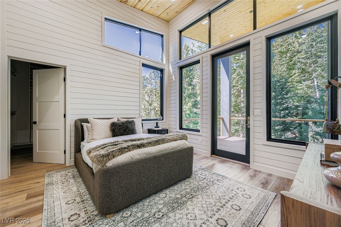 4096 Tyrol Way Mount Charleston, NV 89124 - Photo 14 of 50 Both upstairs bathrooms are similar size, one has larger wet room and one has larger walk in closet. All custom closet systems throughout the house. Specially designed by "Inspired Closets" custom luxury closet builders.