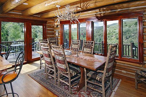 300 Horse Mountain Ranch Road Wolcott, CO 81655 - Photo 8 of 19 a view of a dining room with furniture window and outside view