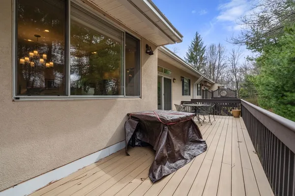 a view of balcony and deck