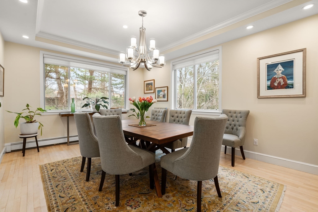 202 Allandale Road, Unit B Boston, MA 02467 - Photo 9 of 39 a view of a dining room with furniture window and outside view