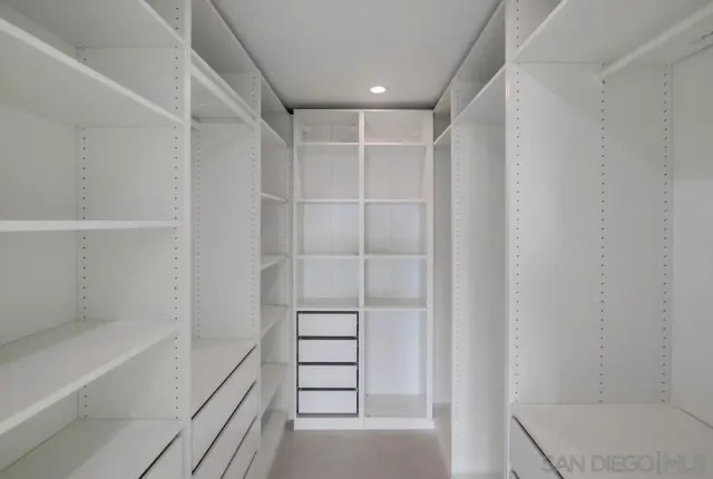 a view of walk in closet