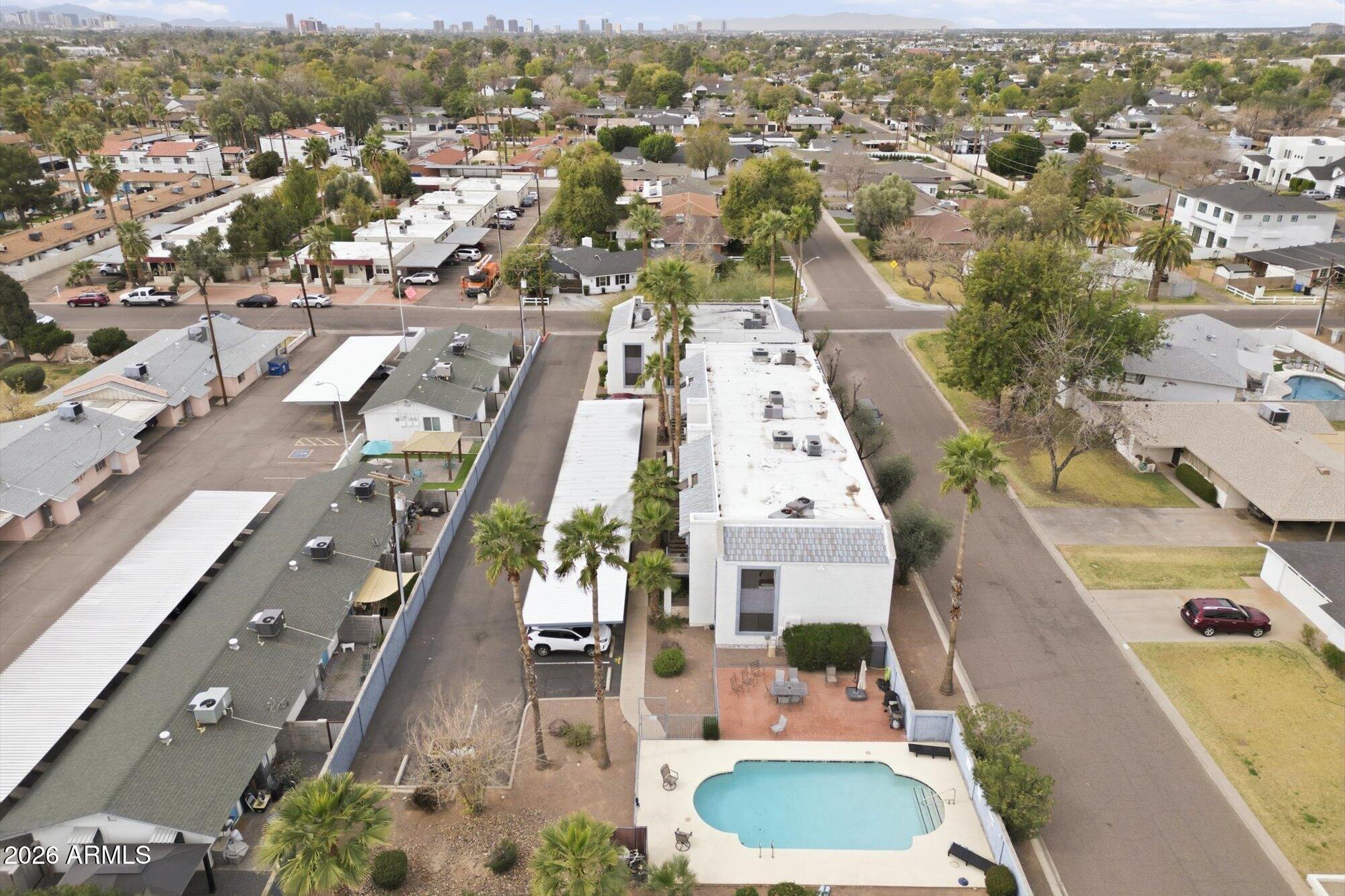 3635 North 37th Street, Unit 10 Phoenix, AZ 85018 - Photo 26 of 26 an aerial view of residential houses with outdoor space