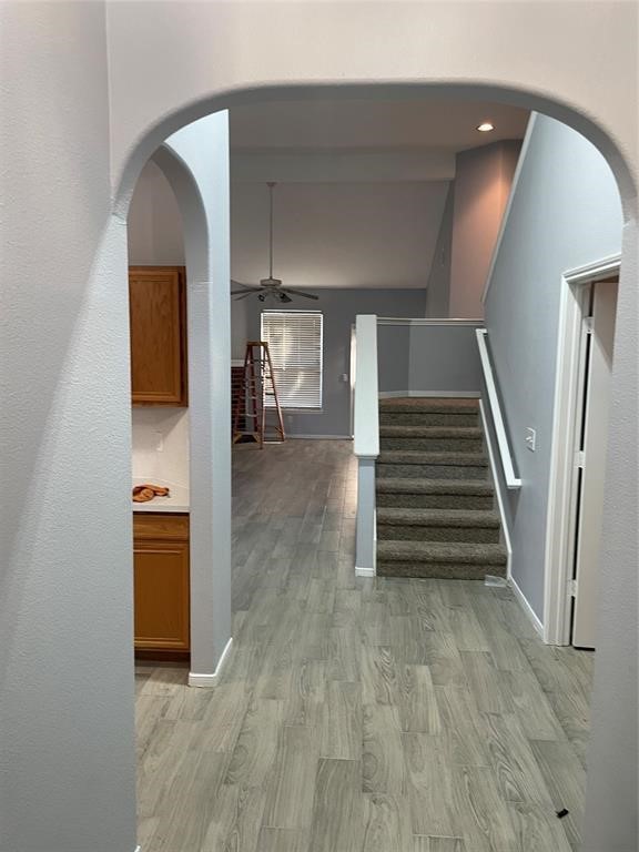 2103 Ragland Drive Houston, TX 77067 - Photo 2 of 18 a view of a hallway with entryway and stairs