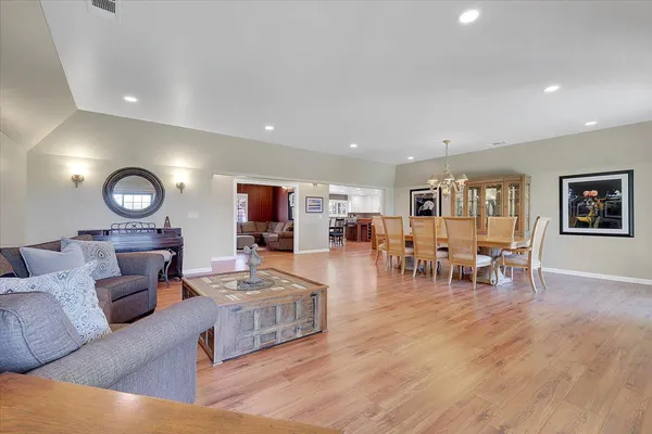 a view of backyard of house