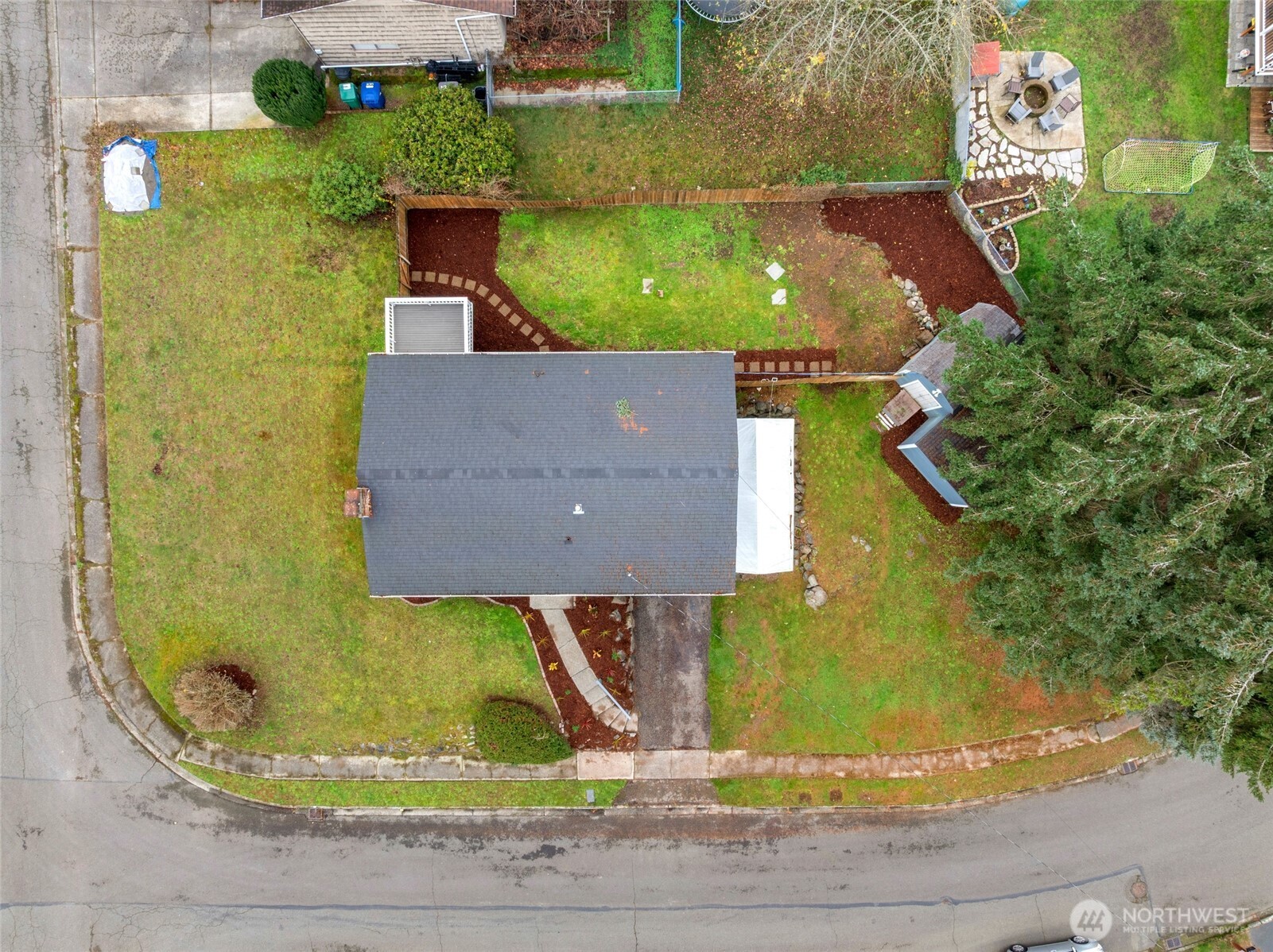 12637 Southeast 161st Street Renton, WA 98058 - Photo 36 of 37 an aerial view of a house with a yard