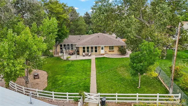 a house view with a garden space