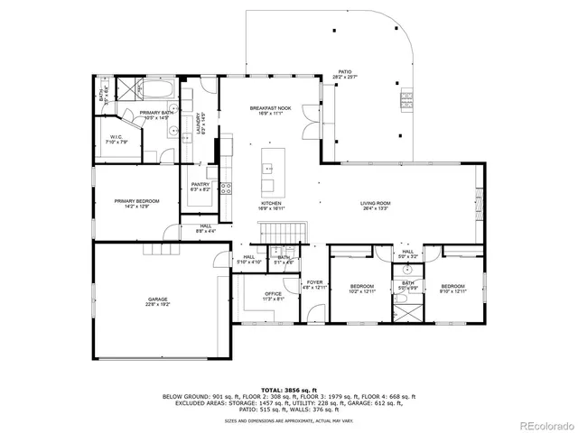 a picture of a floor plan