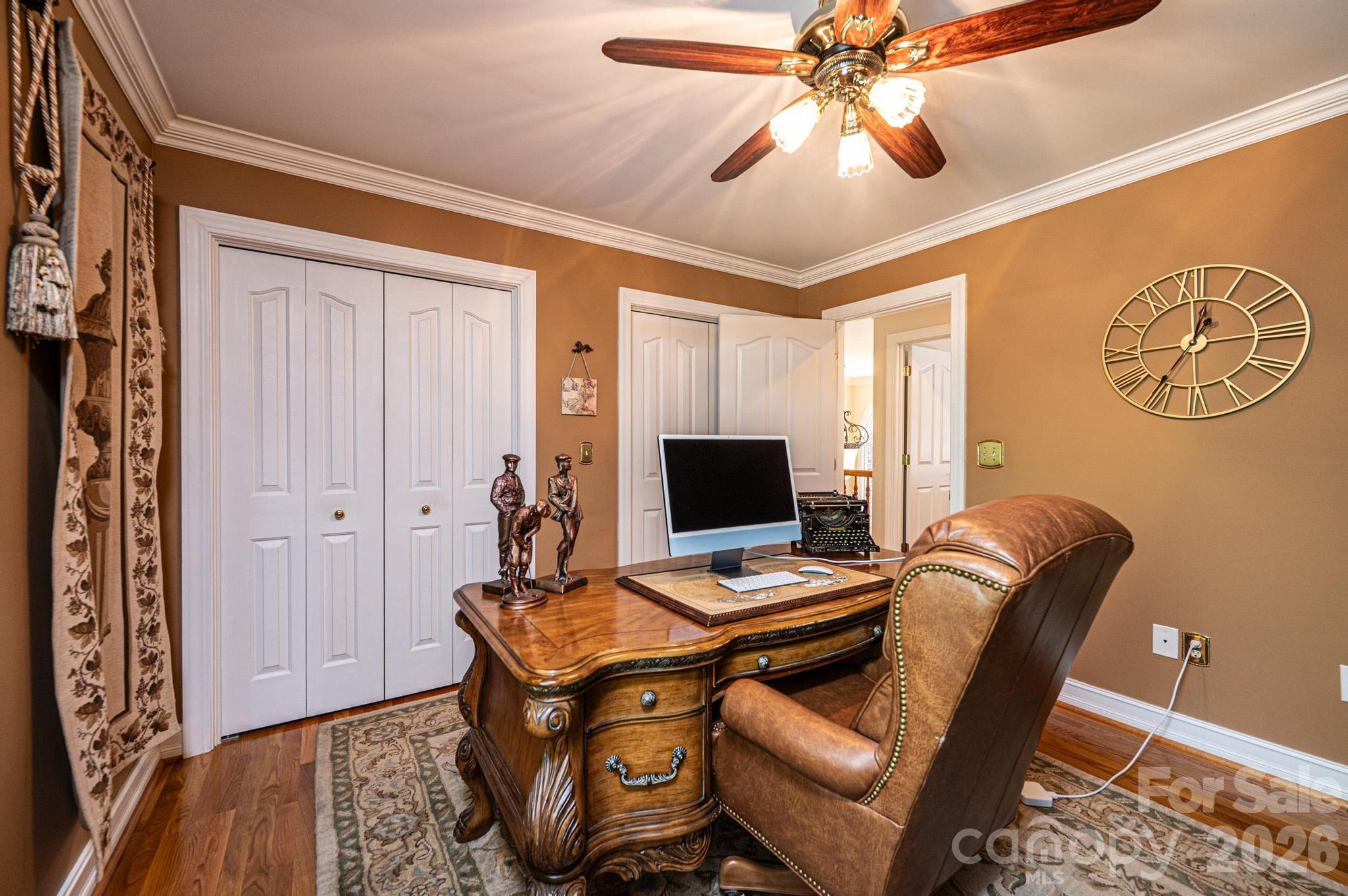 3788 Grace Chapel Road Granite Falls, NC 28630 - Photo 31 of 48 a workspace with furniture and wooden floor